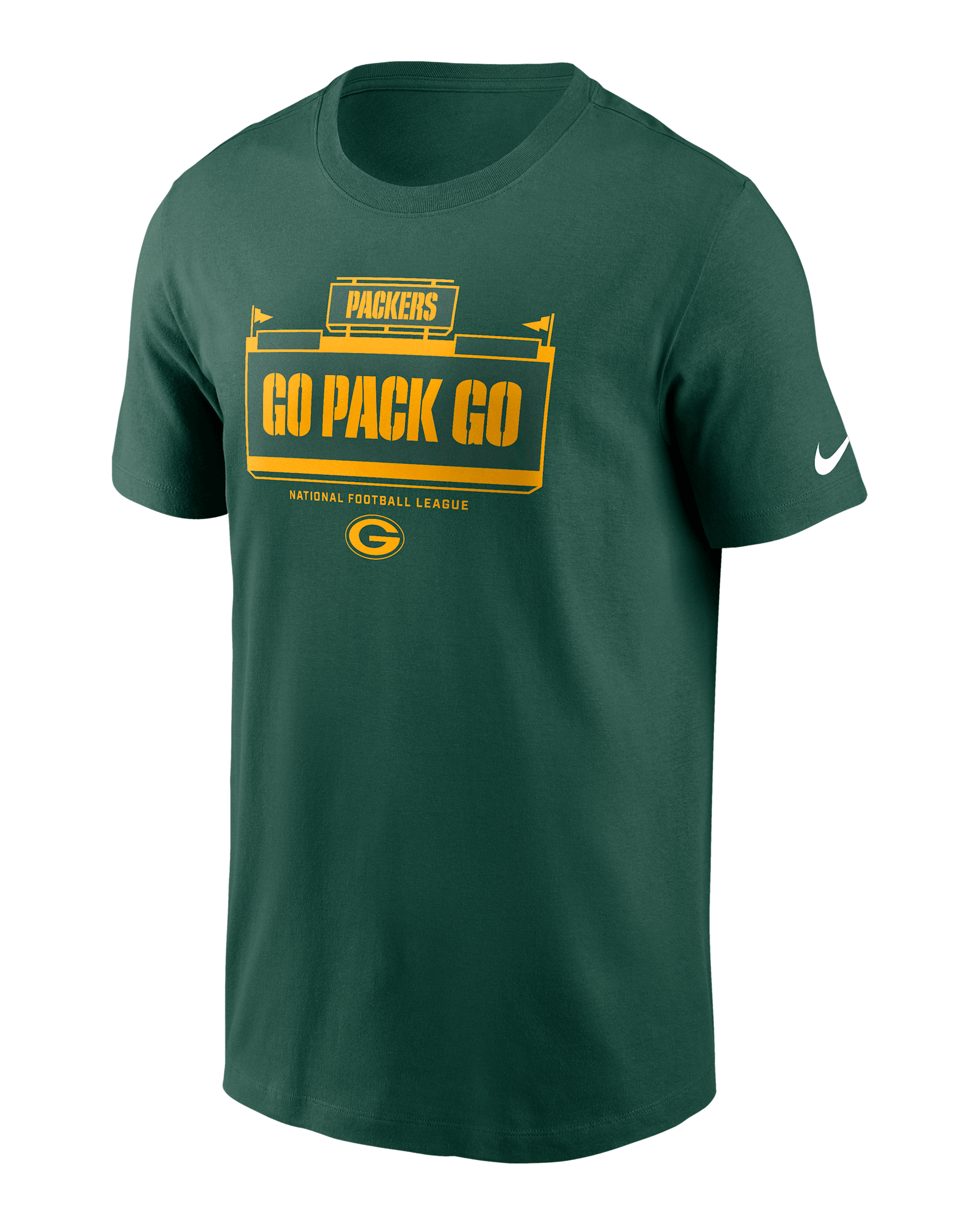 Green Bay Packers Local Essential Men's Nike NFL T-Shirt. Nike.com